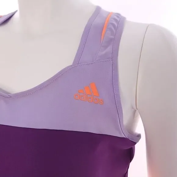 Adidas Response Climacool Racerback Orange Purple Sleeveless Tank Top Womens M - Picture 7 of 10
